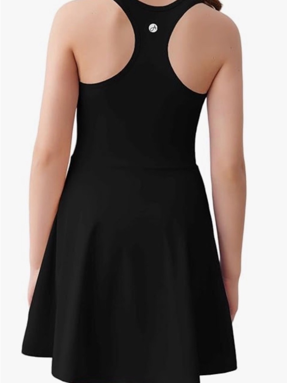 Girls Black Racerback Athletic Dress